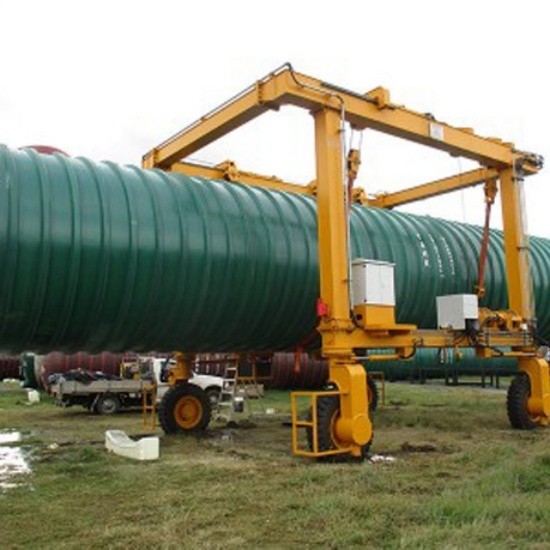 Zehua RTG Rubber Wheel Hoist Lifting Crane Cnc Fiber 70t Laser Gantry Home Gantry Crane Mobile Gantry Crane