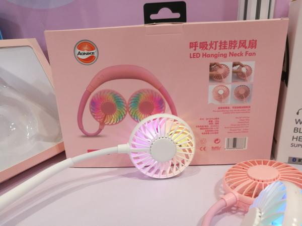 summer fan reduce heat 2022 Mini ABS 6hrs 1200mAh Hands Free Mini  Neck Fan For Summer