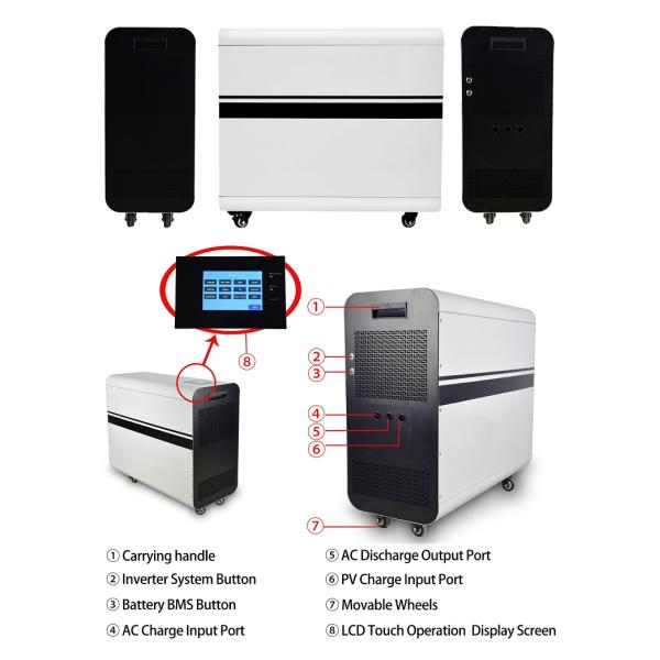 5kw 3.2kw Lithium Portable Power Generator All In One Home Energy Storage Battery