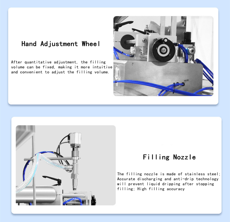 Pneumatic Semi Automatic Piston Filling Machine Cream Paste Ointment Cosmetic Filler