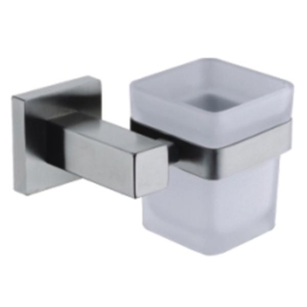 China Suppliers Stainless steel Material Bathroom Accessoires Set Satin Finish Glass Shelf