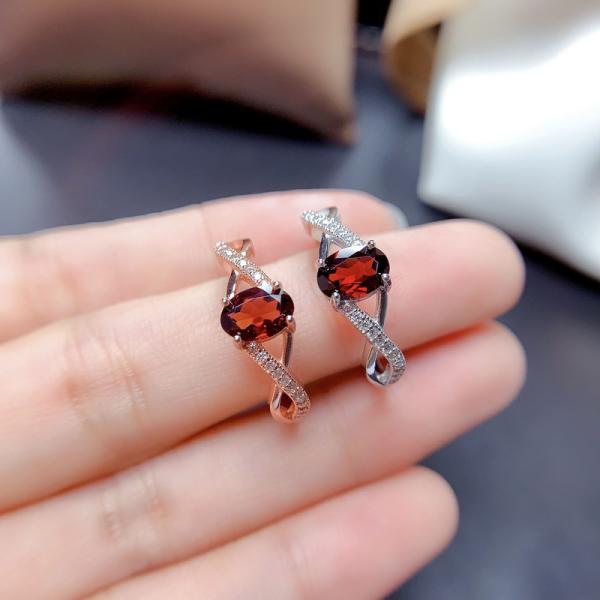Oval Ruby Vintage Silver Engagement Rings Environmental Copper