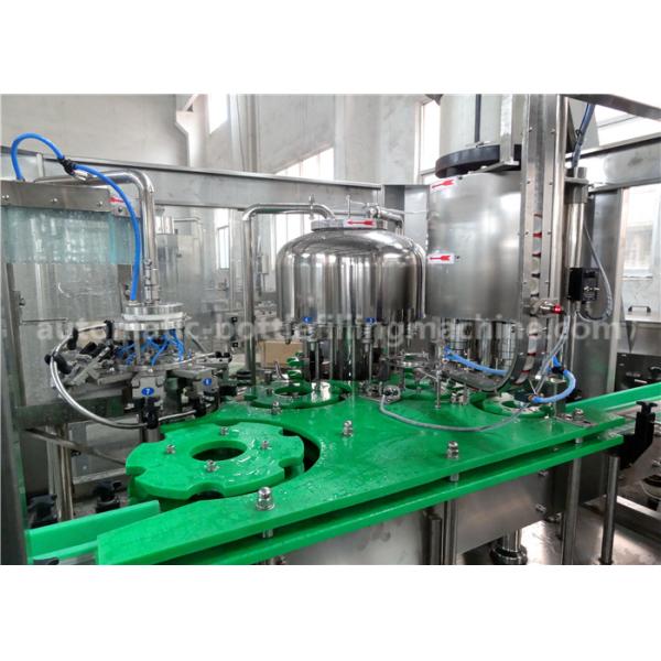 5.88KW Small Rinsing Filling Capping Machine , Normal Pressure Liquid Filling Equipment