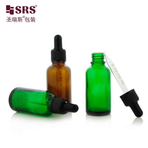Hot Selling Glass Dropper Bottle 5ml 10ml 15ml 20ml 30ml 50ml 100ml for Essential Oil Perfume Skincare