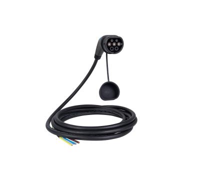 Cabo de carregamento Tethered 32A 480V 22kW para o tipo da estação de carregamento - 2 ligações de carregamento do veículo elétrico dos padrões do IEC 62196 do ev