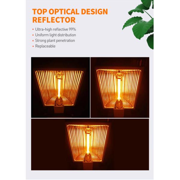 Hydroponic 600 ватт HPS растет светлый парник 1080umol/s растет света