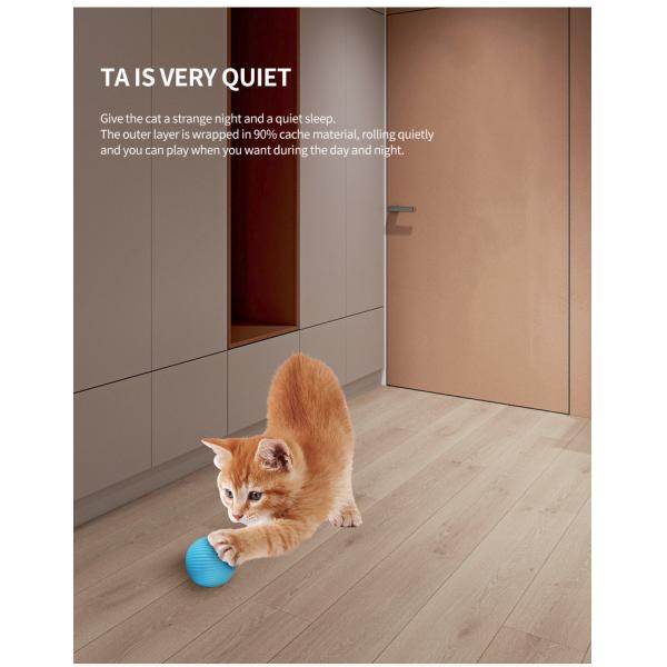 Cat Toys Electric BallStocked Fashion CInteractive ABS Material Molar Teeth Sound Play