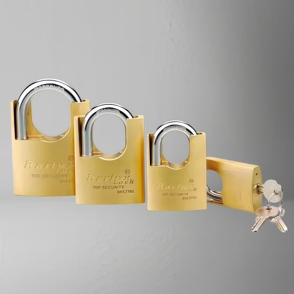 Rarlux Chrome Plated Solid Padlock Shackle Protected Anti-cut Brass Padlock