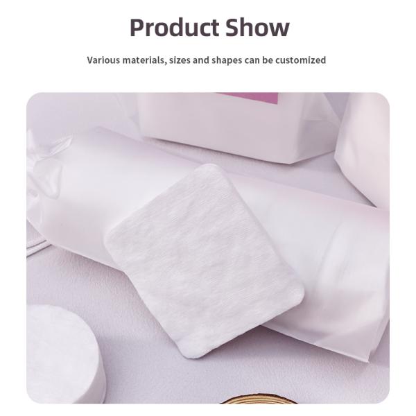 Rondas de algodón cosmético OEM Rondas de algodón sin maquillaje