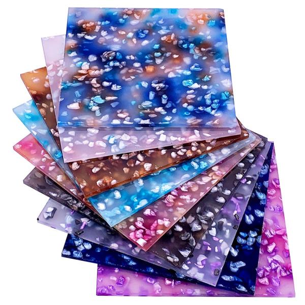 Acrylic Pearlescent Ice Crystal Sheet 1850 Mm × 1040 Mm