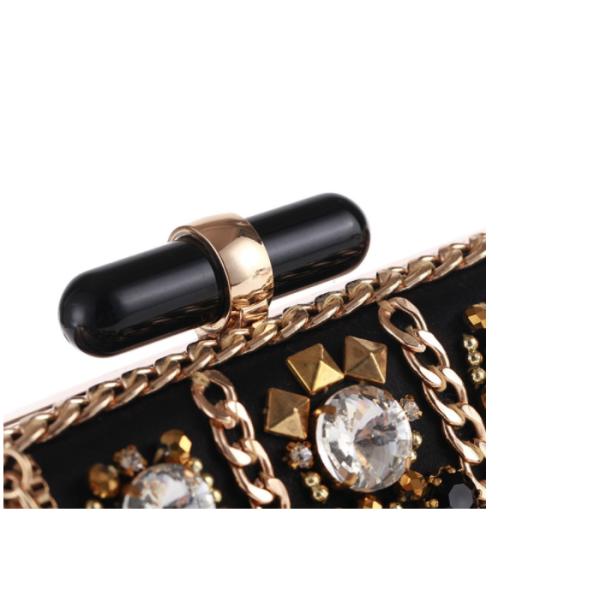 Bling Party Evening Clutch Bags Vintage Steampunk Handmade Embroider Beaded Evening Clutches