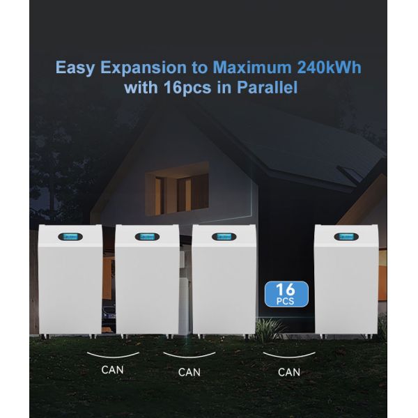 48V/51.2V 280Ah/600Ah/628Ah LiFePO4 Lithium Battery Split Solar Energy Storage System Hybrid Grid 15kWh/30kWh