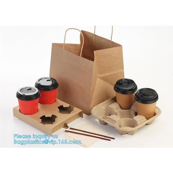 kraft paper shopping bag with cotton handle,Brown Kraft Paper Bags For Shopping Merchandise Party Gift Bags, bagease pac