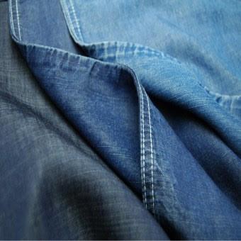Soft Denim Tencel Lyocell Fabric 78% Cotton 20% Tencel 2% Spandex