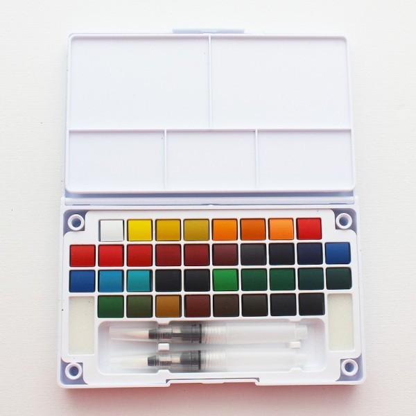36 Colours wholesale non-toxic OEM watercolor painting supplies water colour paint set