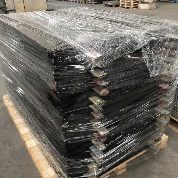 ISO9001 Approved Extruded Aluminium Profiles Solar Panel Frame Silver Black