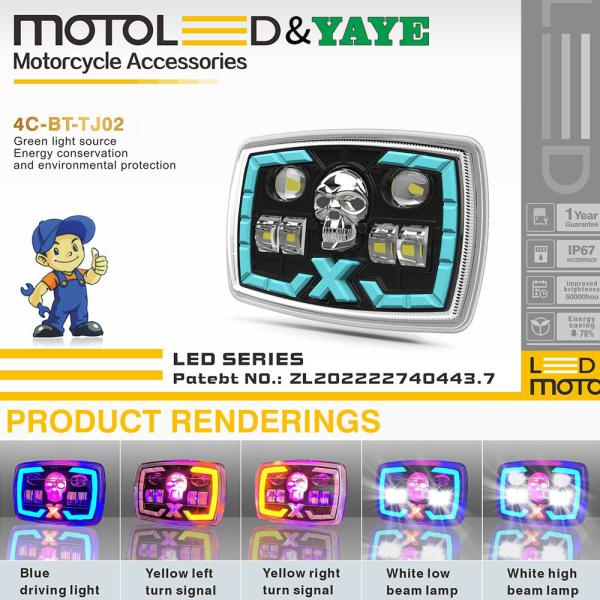DC12V Motorcycle Headlight for Honda CD70 CG125 70cc Semi-assembly Motoled Projector Lens