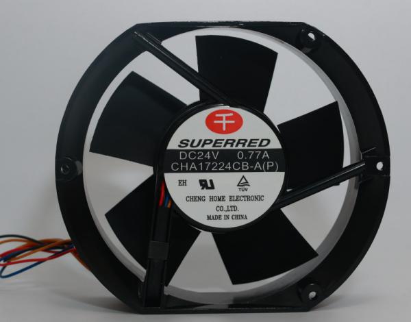 DC24V PBT Vehicle Cooling Fan , 23dB Noise Level 0.77A Automotive Cooling Fan