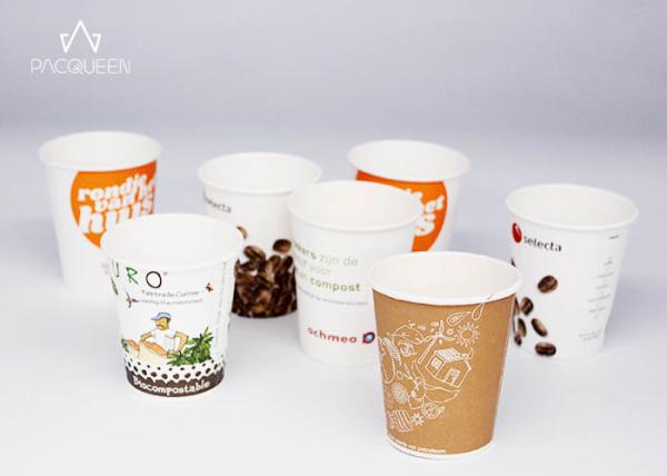 Single Wall Hot Beverage Disposable Cups 4oz - 20 Oz Multi Design For Hot Beverage