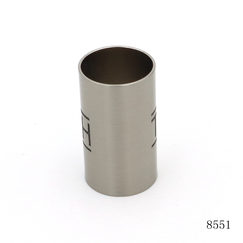 Anti Fade Metal Bag Accessories Solid Brass Cord Keeper Cylinder Logo Laser Cut