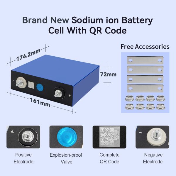 Natrium-Ionen Sodium-Ion Batteries Akku Nfpp SIB 103Ah 200Ah 210Ah Catl Na/Sodium Ion Battery Cell for 12V 48V Solar Systems