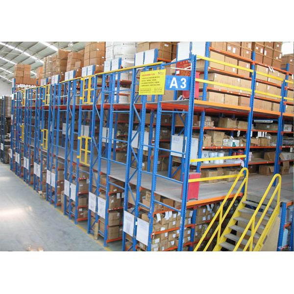 Многоуровневые системы хранения металлических мезанинов с поддержкой на полке