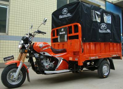 200CC Cargo Tricycle Delivery Van with Rear Canvas Cover for Outdoor Raining Areas