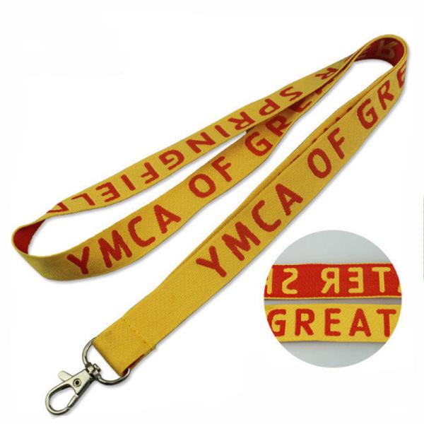 Promotional Dacron Lanyard 2*90cm Dacron Logo Customized Office Supplies