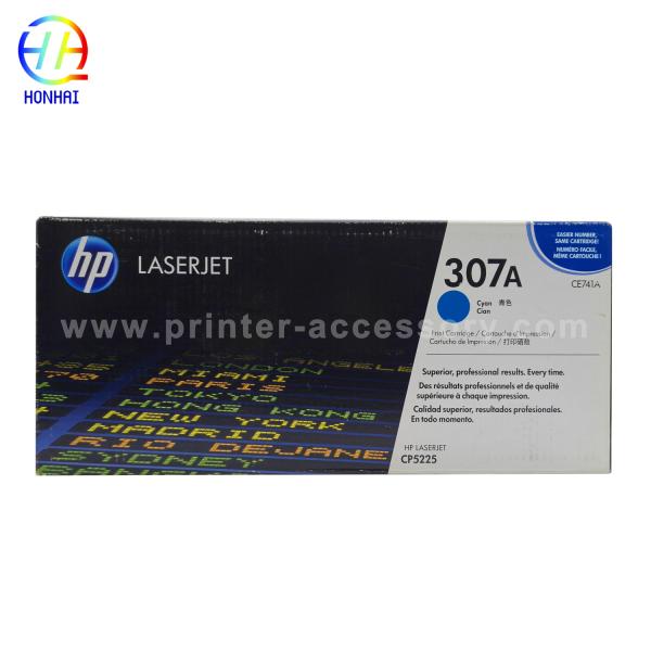 Cartucho de tóner original para HP Color LaserJet Professional CP5225dn CP5225n 307A CE740A CE741A CE742A CE743A Cartucho de tóner para impresora LaserJet