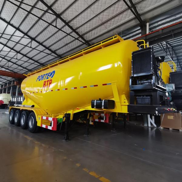 50t-70t Load Heavy-Duty Flour Tank Trailer with Jost Kingpin and Powerful Engine