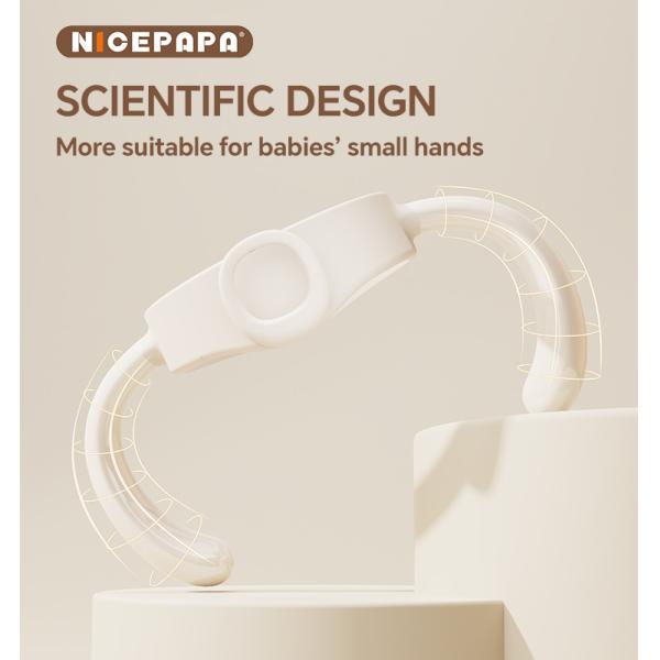 Высококачественная стеклянная бутылка с крышкой, устойчивая к укусам, прочный сосок, подходящий для новорожденных детей.