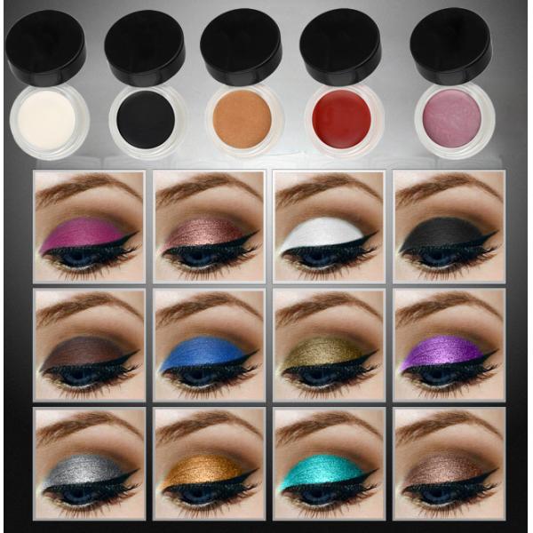 12 Color Organic Makeup Glitter Smudge Proof Eyeliner Gel You Own Brand Long Lasting