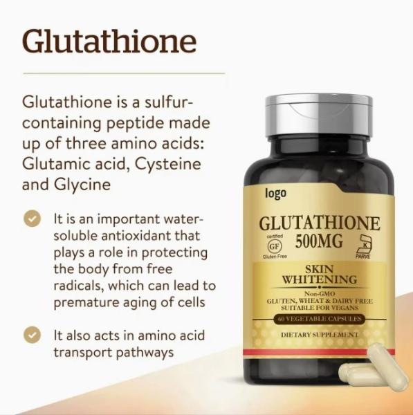 L Glutathione Whitening Capsules Anti Aging Vitamin Collagen Supplements Pills