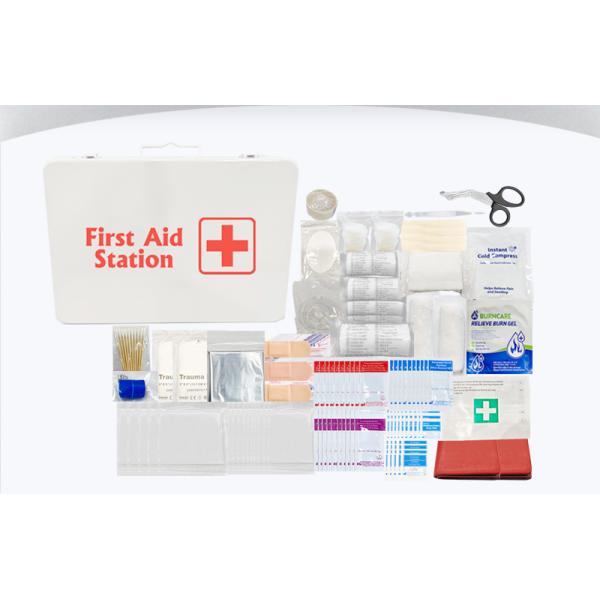 American Market OSHA / ANSI Approved First Aid Box Wall Mounted Metal First Aid Kit