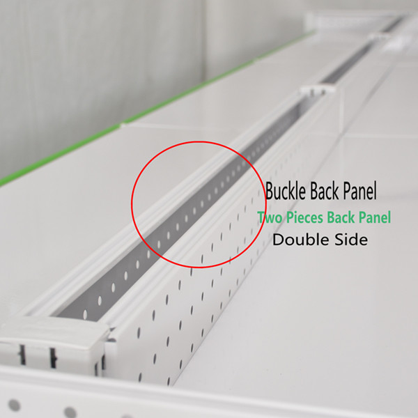 Double Side Commercial Steel Racks Hypermarket, Slanted Arms Cold Rolled Steel