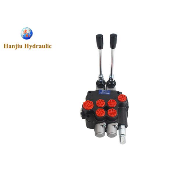 P80 Dos bancos 2P80 A1GKZ1 Válvulas de control direccional hidráulicas manuales