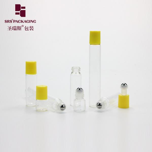 Cosmetic Mini Glass Roller Bottle Transparent Color 1ml 3ml 5ml 8ml 10ml