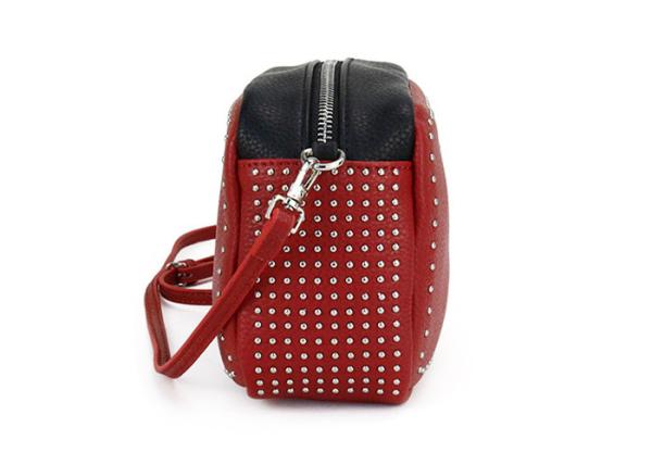 Classical Red Ladies Cross Body Bags , Medium Sized Cute Crossbody Purses For Daily