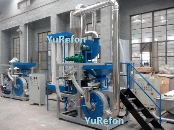 High Speed 37 KW Plastic Pulverizer Machine , MF Series Powder Grinder Mill Low Noise