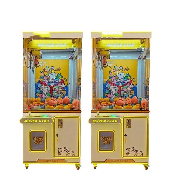 1 Player Metal Acrylic Plastic Coin Operated Vending Machine Claw Crane Game Doll Machine