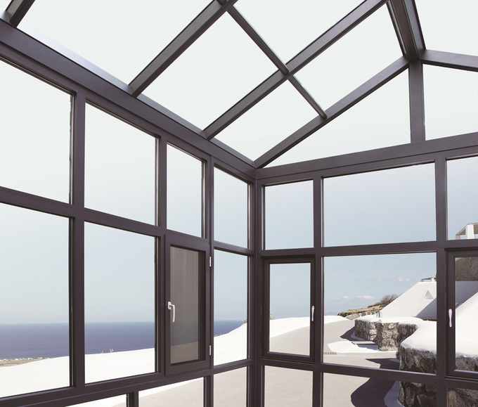 Modular Design Aluminium Sun Room Broken Bridge Structure Leak Proof Sealing