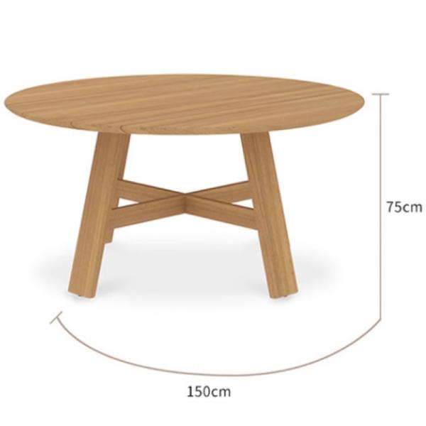Solid Teak Patio Furniture Modern Outdoor Dinner Sets for Garden Bistro Coffee Table