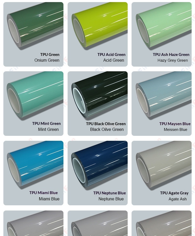 Car PPF TPU color modification film, vehicle film, PPF film, PPF carbon fiber, PPF color-changing film (dry installation)