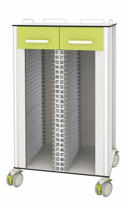 Central Lock Clinic 50 holders Medical Records Trolley
