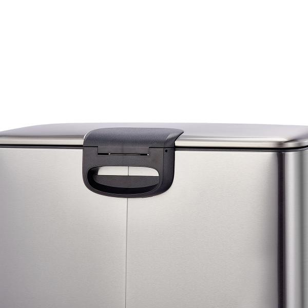 Foot Pedal Stainless Steel Indoor Household Kitchen Recycle Bins Waste Bin Trash Bin 28*2L 2 dual Compartments trash can