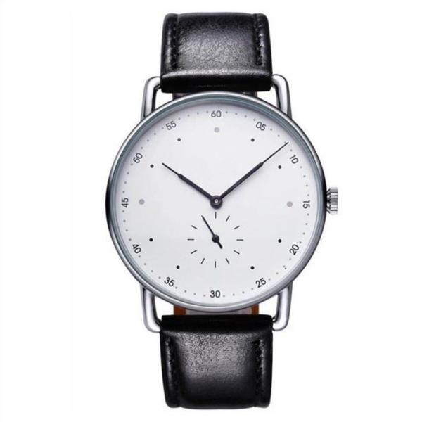 OEM Retro Style Mens Digital Watches 40mm Case Size Leather Sport Watch Bands