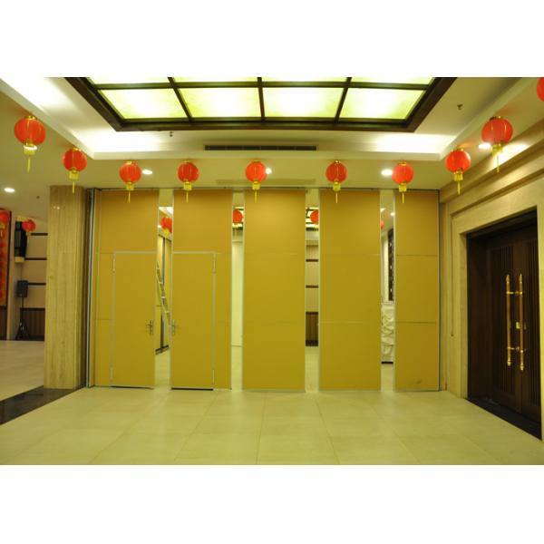 Training Room Folding Partition  Aluminum Sliding Doors 65mm Panel
