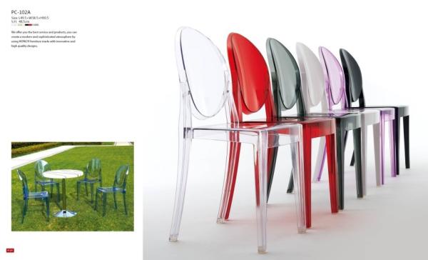 Decorative Polycarbonate Chair Clear Victoria Ghost Chair