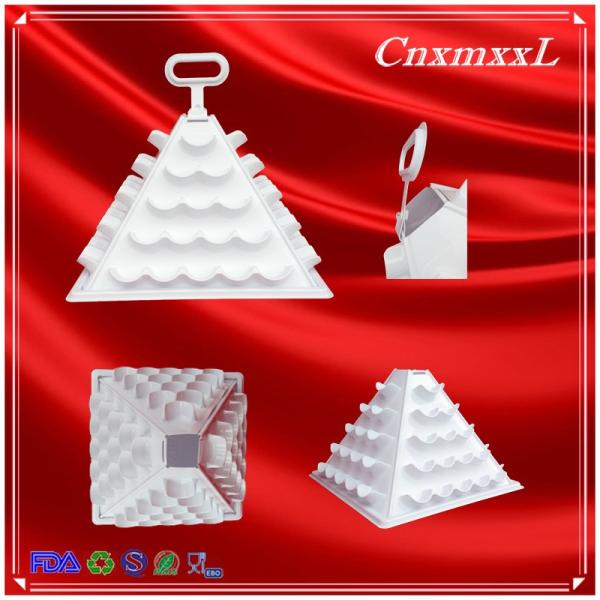 башня macaron основания ЛЮБИМЦА и торта пластиковой коробки 60 macarons ПК мини