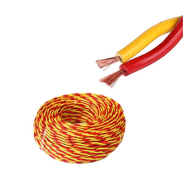 Household Wire Red Yellow Flexible Electrical Cable Red Blue Copper Twisted Pair RVS Cable